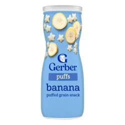 Gerber Non-GMO Baby Food Puffs Banana Baby Snacks for 8 Months - 1 Year Old - 1.48oz