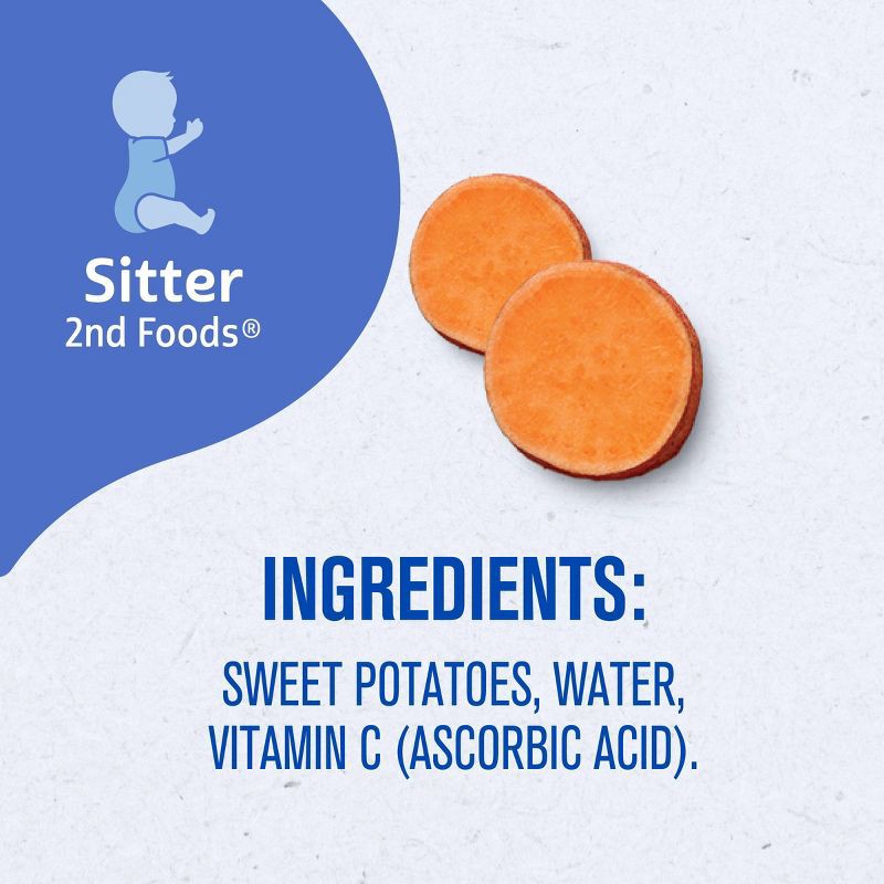 slide 8 of 9, Gerber Non-GMO Baby Food Stage 2 Sweet Potato Puree Tub - 2ct/4oz Each, 2 ct; 4 oz