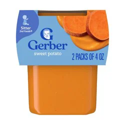 Gerber Baby Food Stage 2 Sweet Potato Puree Tub - 2ct/4oz Each