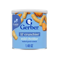 Gerber Baby Food Mild Cheddar Crunchies Baby Snack - 1.48oz