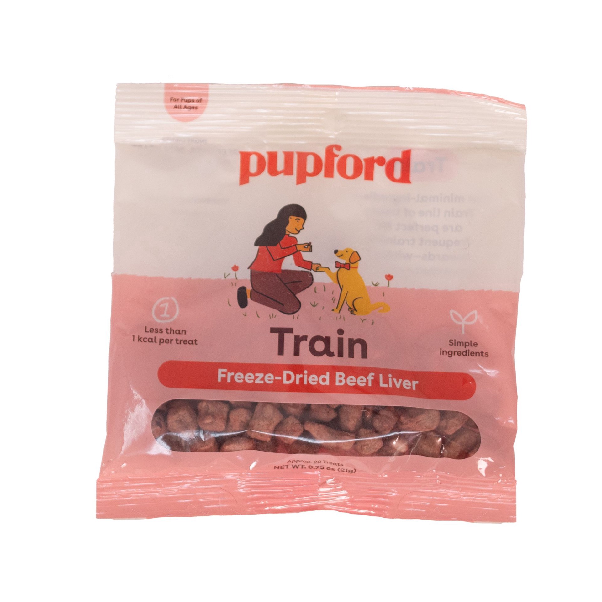 slide 1 of 1, Pupford Freeze Dried Training Treats .75 Oz, 1 ct