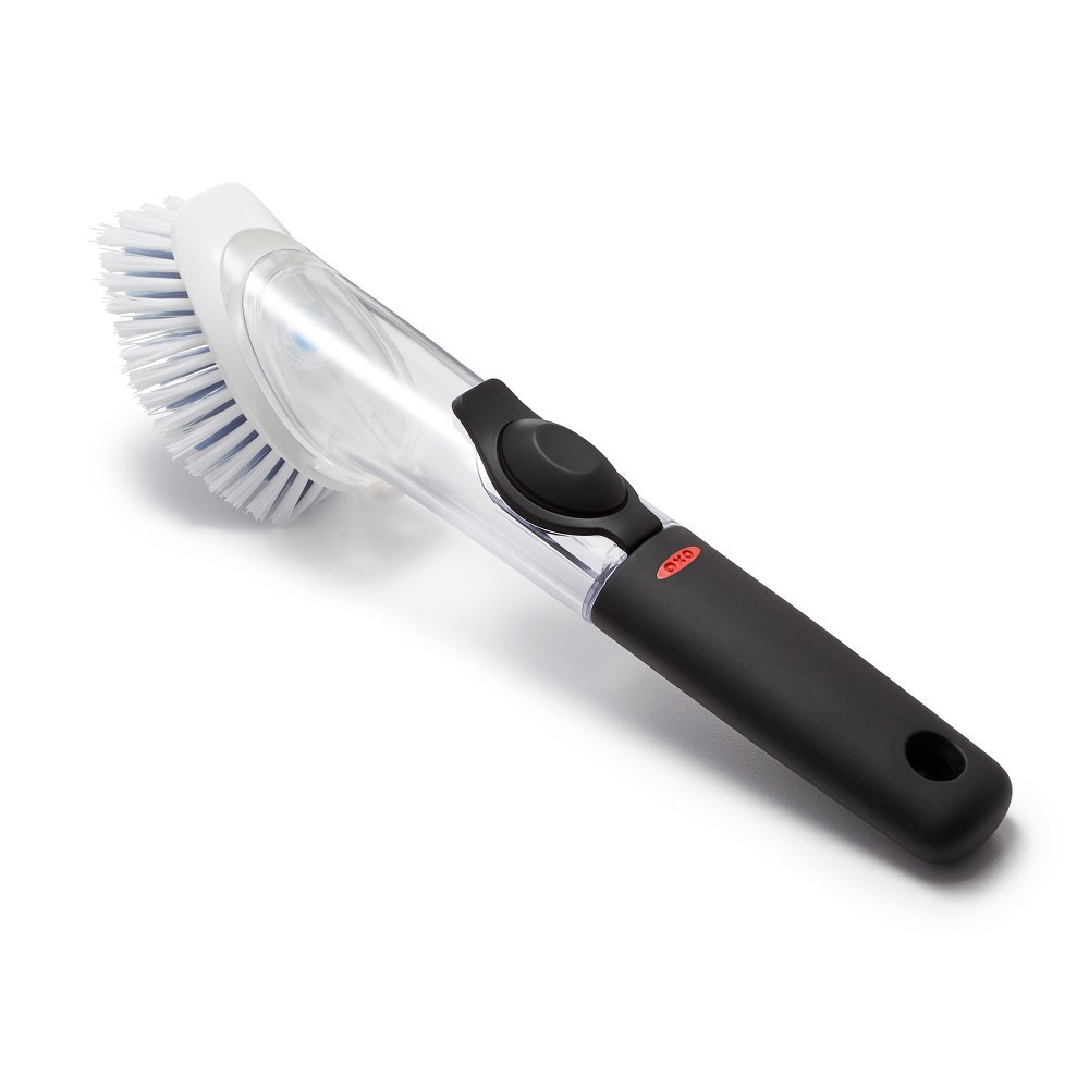slide 3 of 5, OXO Soap Dispensing Dish Brush - Black, 1 ct