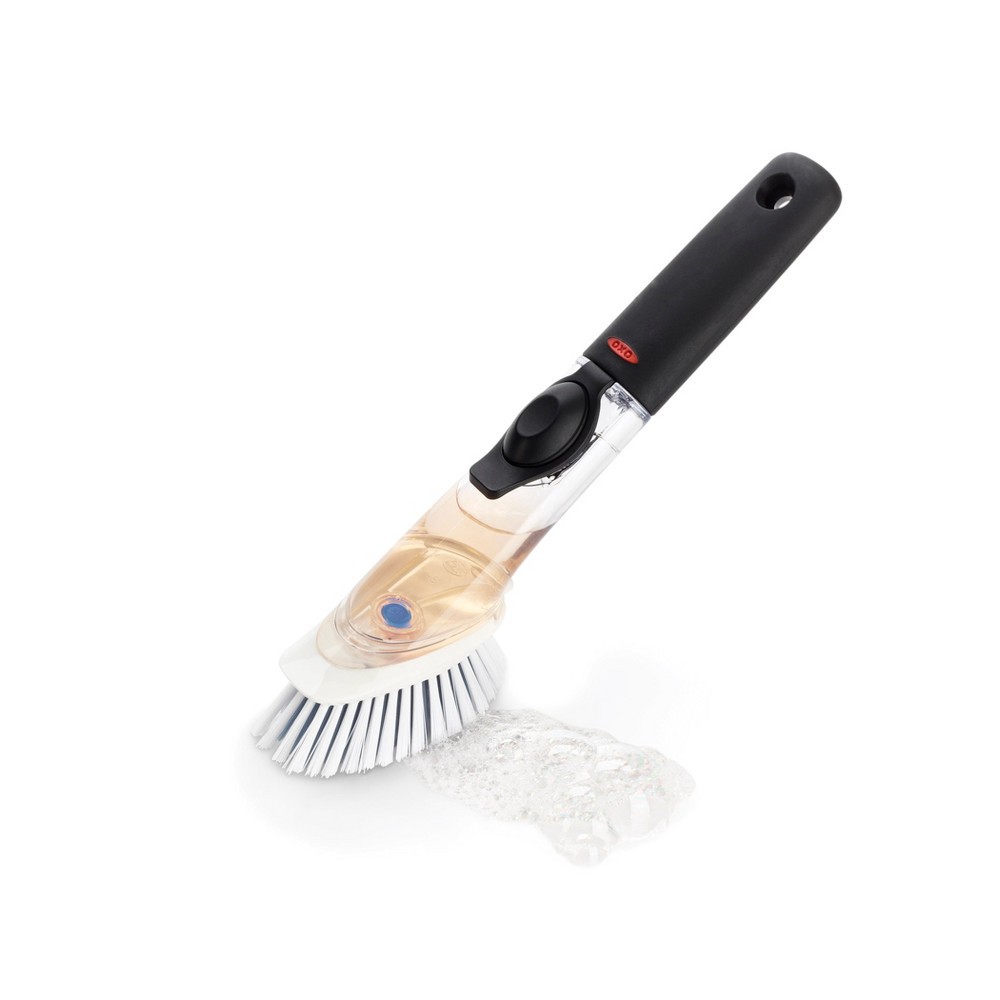 slide 2 of 5, OXO Soap Dispensing Dish Brush - Black, 1 ct