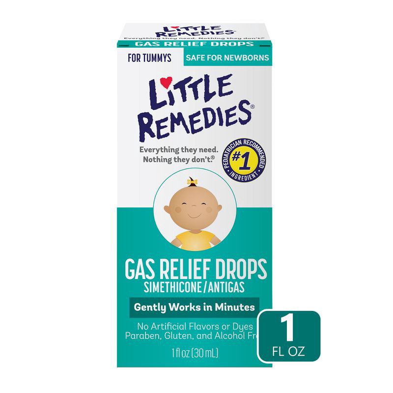 slide 1 of 7, Little Remedies Gas Relief Drops for Babies - Natural Berry - 1 fl oz, 1 fl oz