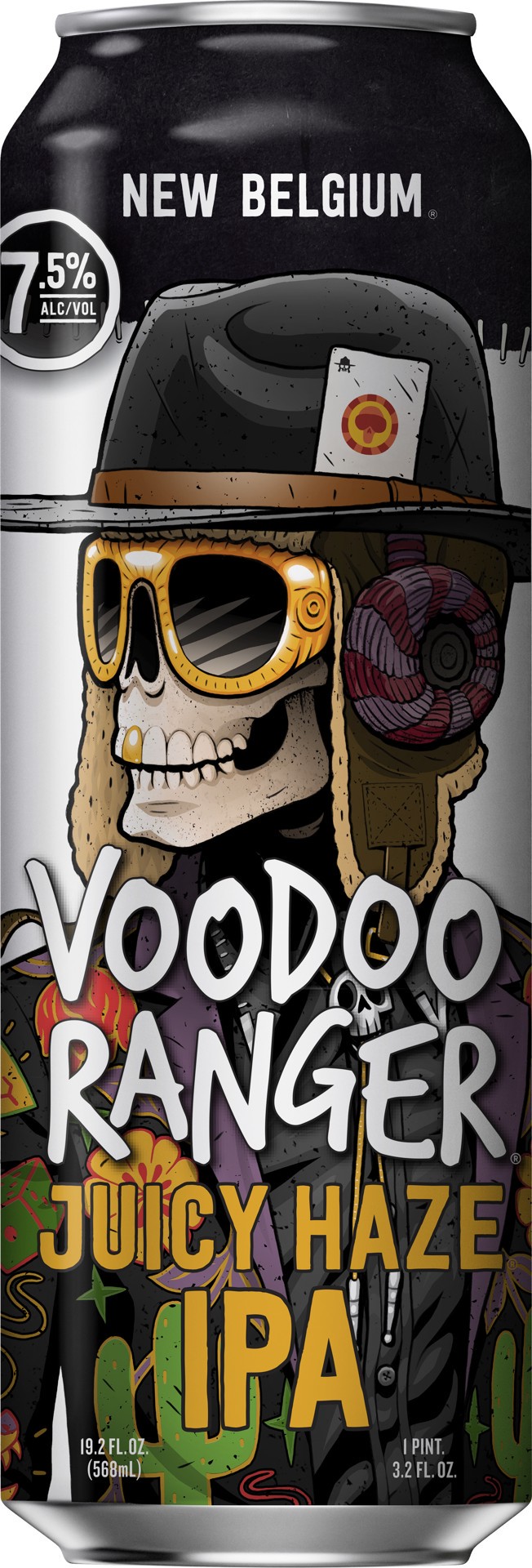 slide 4 of 4, Voodoo Ranger Juicy Haze IPA Beer, 19.20 fl oz