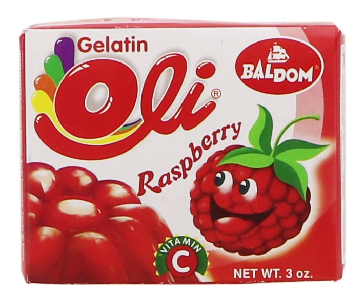 slide 1 of 1, GROCERY-DSD Oli Gelatin Dessert Mix Raspberry (Box), 1 ct