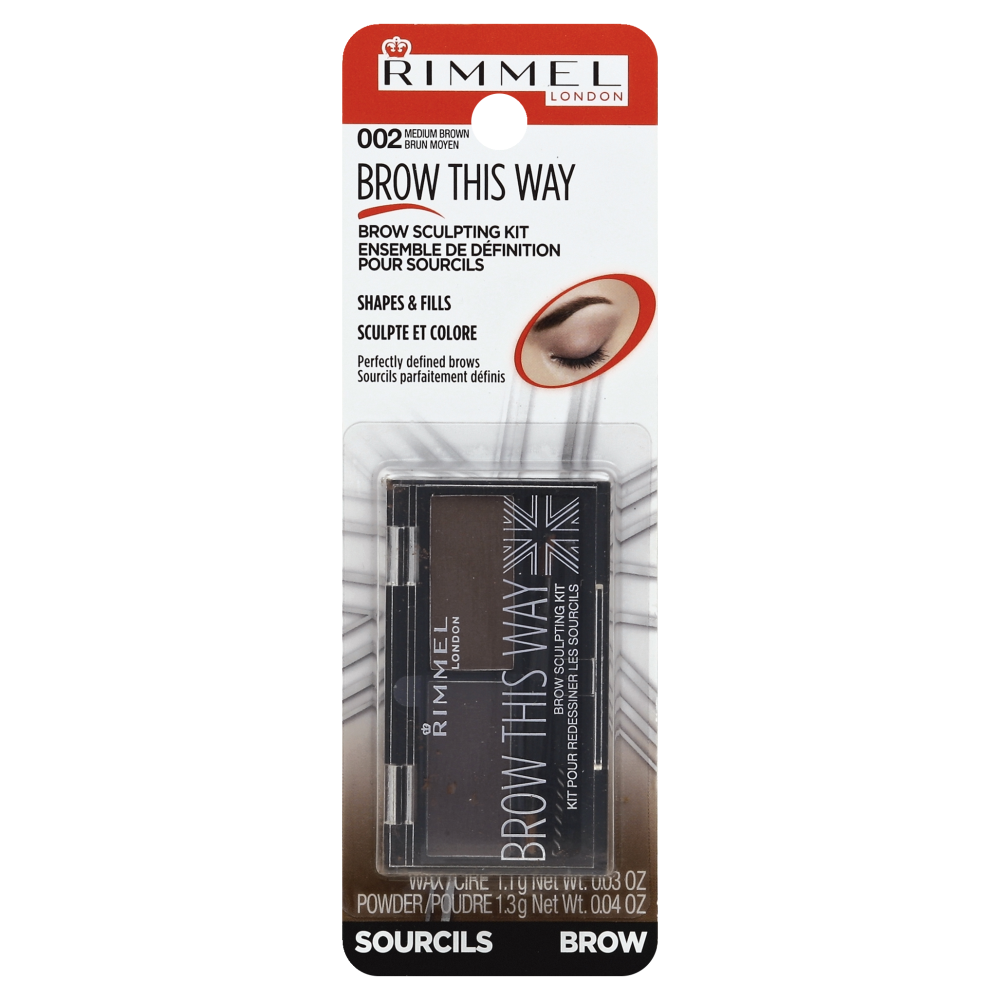 slide 1 of 1, Rimmel Medium Brown Brow Sculpting Kit, 1 kit