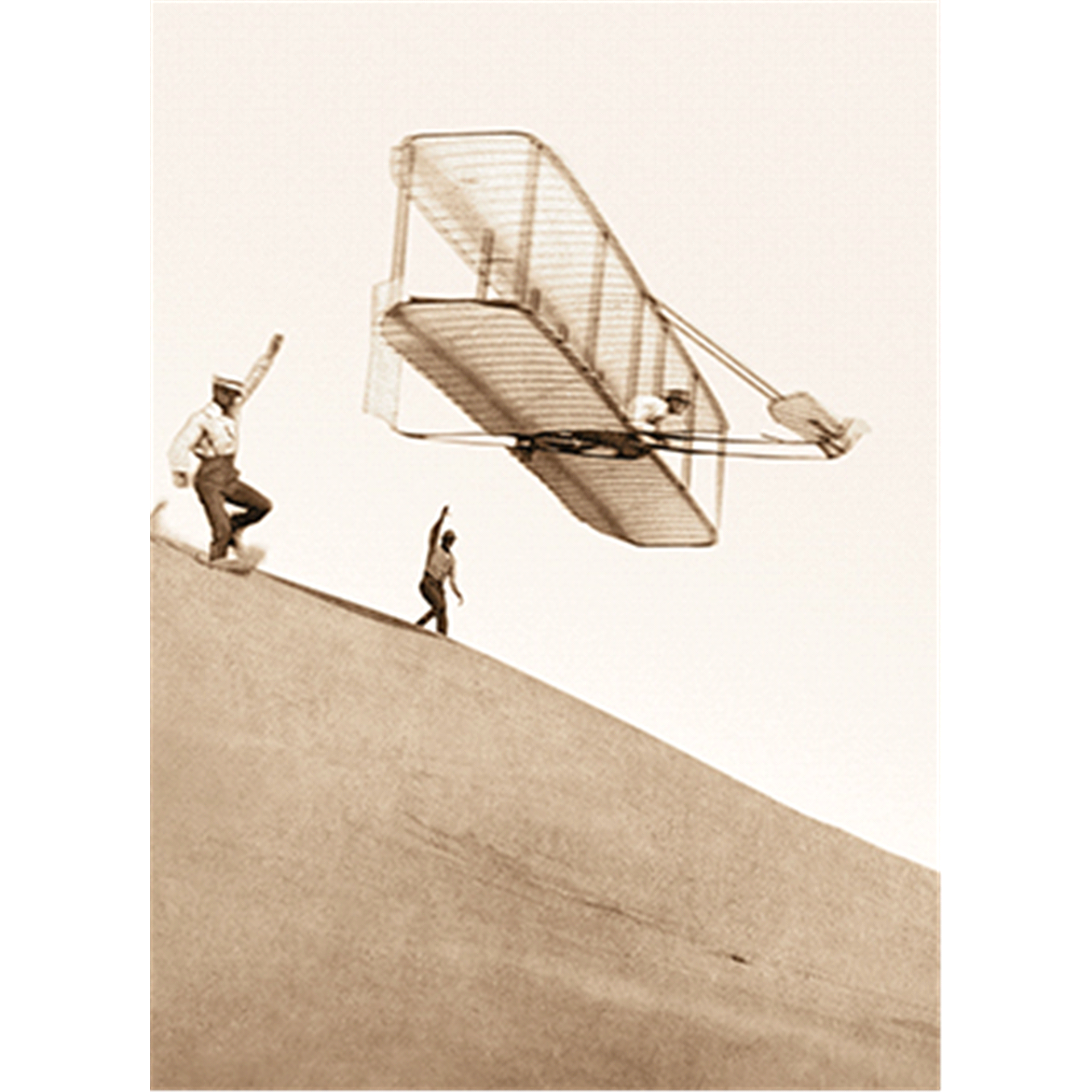 slide 1 of 1, Avanti Birthday Card Wilbur Wright On Glider, 1 ct