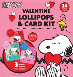 Peanuts Lollipop Valentine's Exchange Kit