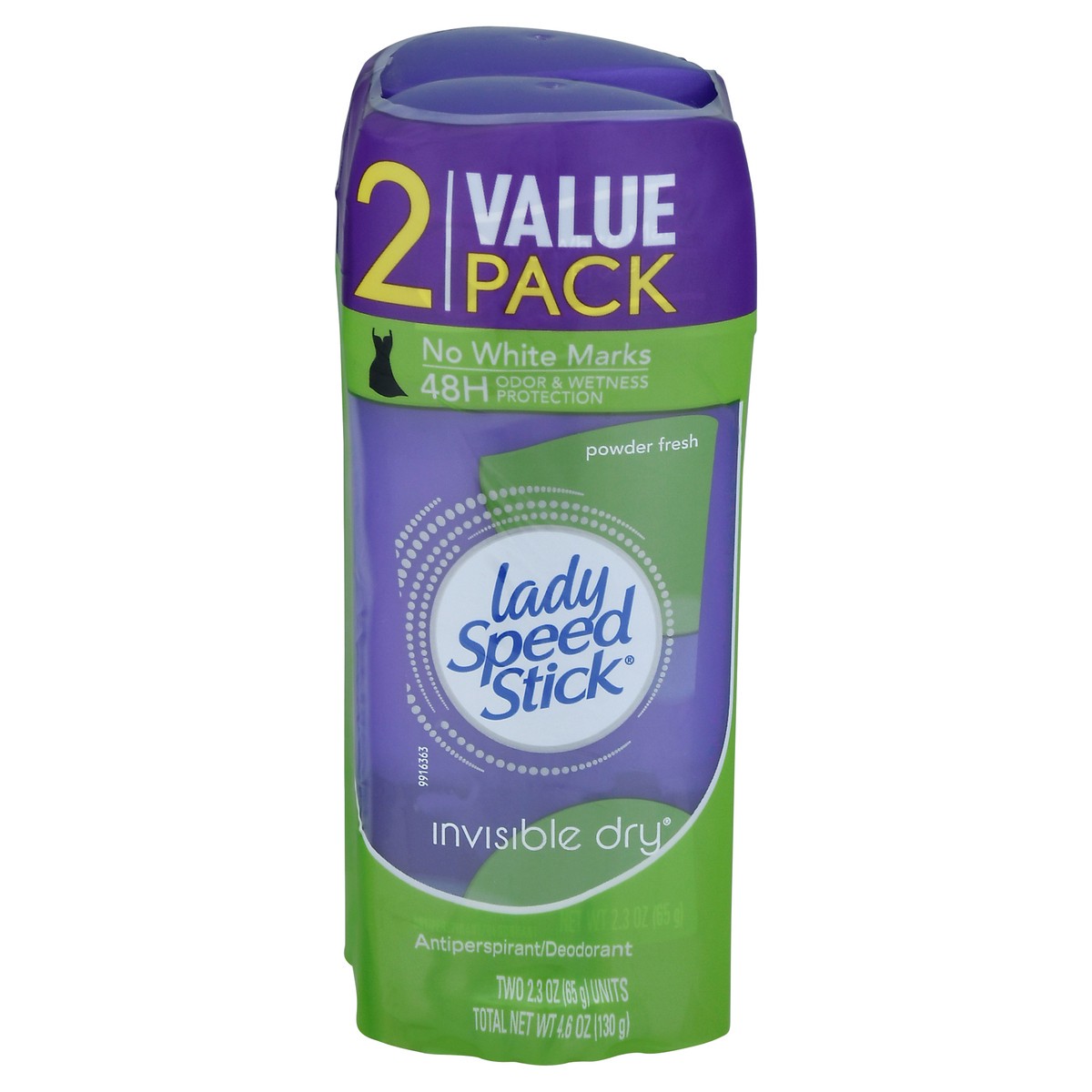 slide 10 of 10, Speed Stick Lady Speed Power Powder Fresh Stick Antiperspirant Deodorant, 2 ct; 2.3 oz