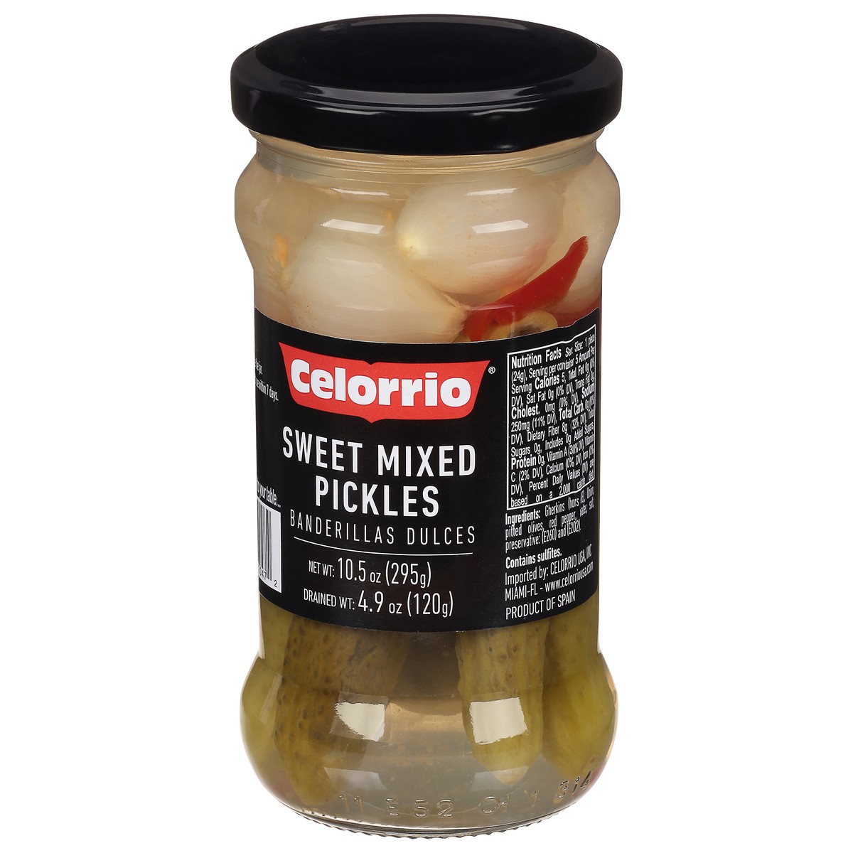 slide 9 of 13, Celorrio Sweet Mixed Pickles 10.5 oz, 10.5 oz