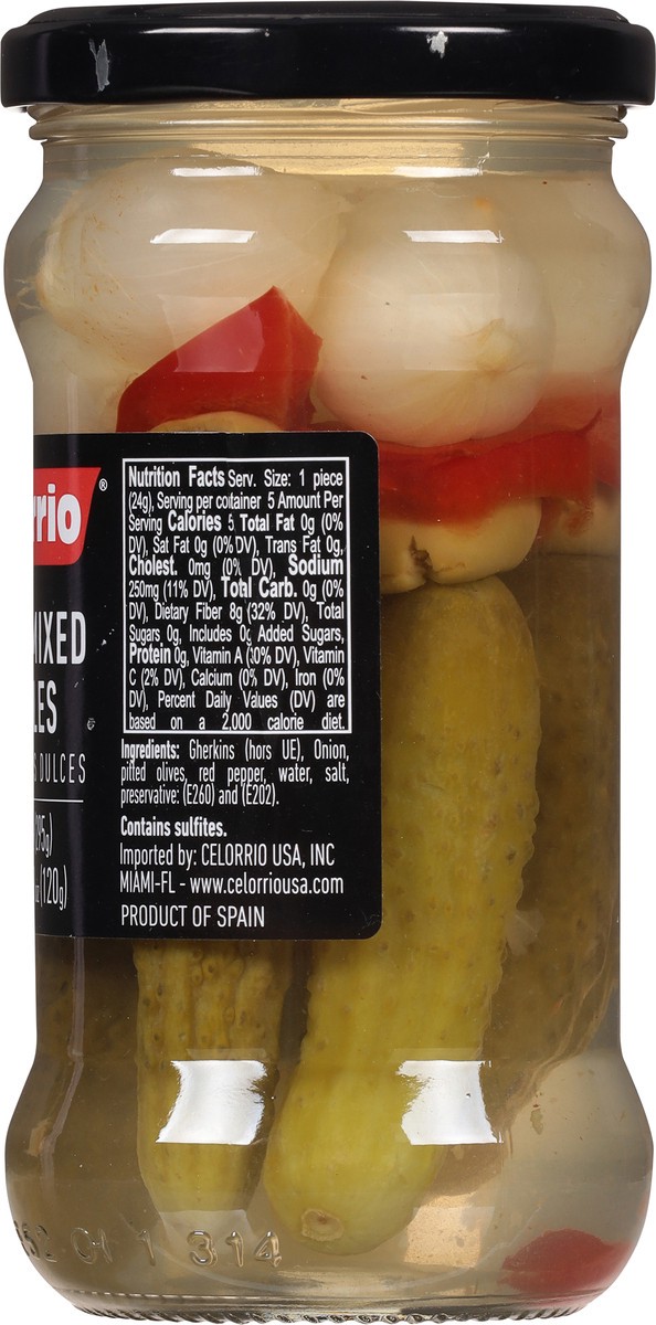 slide 3 of 13, Celorrio Sweet Mixed Pickles 10.5 oz, 10.5 oz