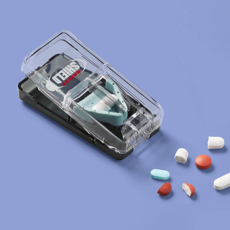 slide 2 of 3, Safety Shield Tablet Cutter - 1ct - up&up™ (Color May Vary), 1 ct