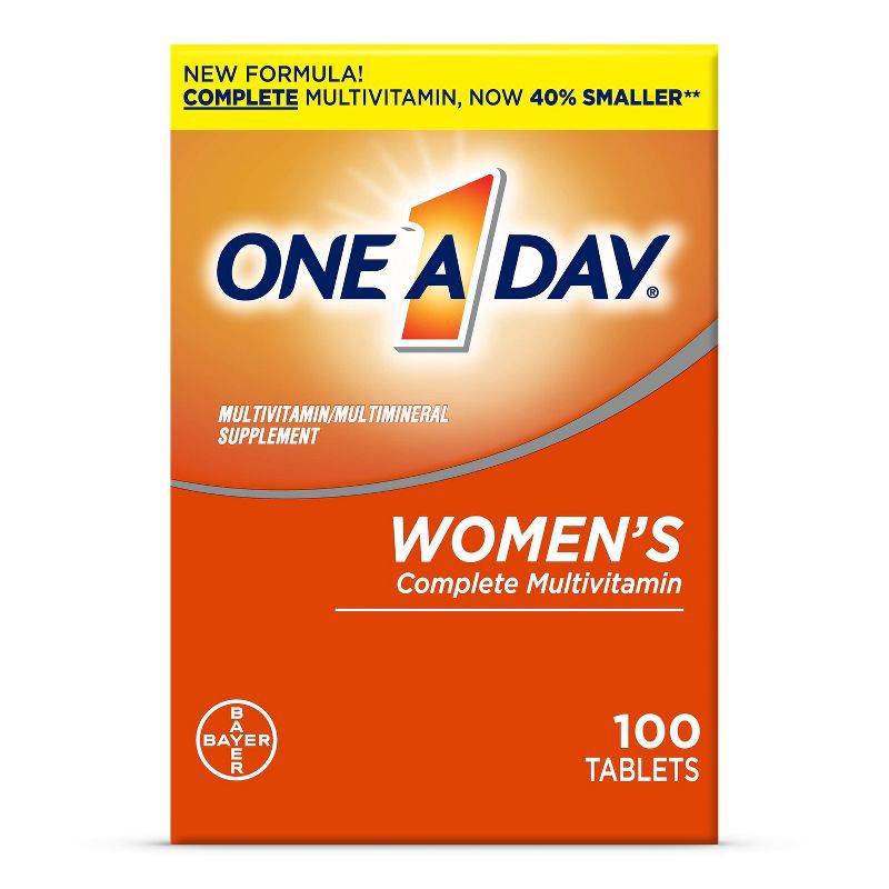 slide 1 of 8, One A Day Women's Multivitamin & Multimineral Tablets - 100ct, 100 ct