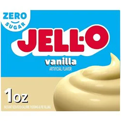 Jell-O Vanilla Artificially Flavored Zero Sugar Instant Reduced Calorie Pudding & Pie Filling Mix - 1 Oz.