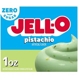 Jell-O Pistachio Artificially Flavored Zero Sugar Instant Reduced Calorie Pudding & Pie Filling Mix - 1 Oz