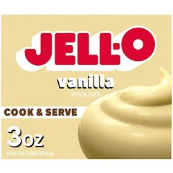 Jell-O Cook & Serve Vanilla Artificially Flavored Pudding & Pie Filling Mix - 3 Oz