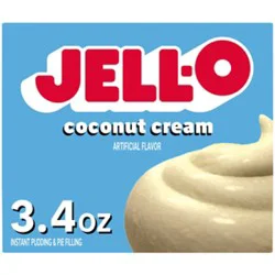 Jell-O Coconut Cream Artificially Flavored Instant Pudding & Pie Filling Mix - 3.4 Oz