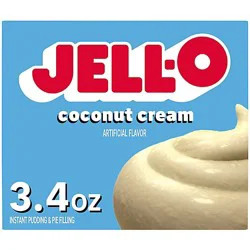 Jell-O Coconut Cream Artificially Flavored Instant Pudding & Pie Filling Mix - 3.4 Oz