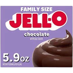 Jell-O Chocolate Instant Pudding & Pie Filling Mix Box - 5.9 Oz