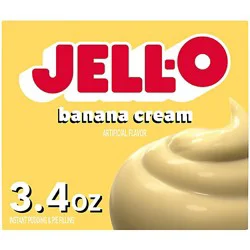 Jell-O Banana Cream Instant Pudding & Pie Filling Mix Box - 3.4 Oz