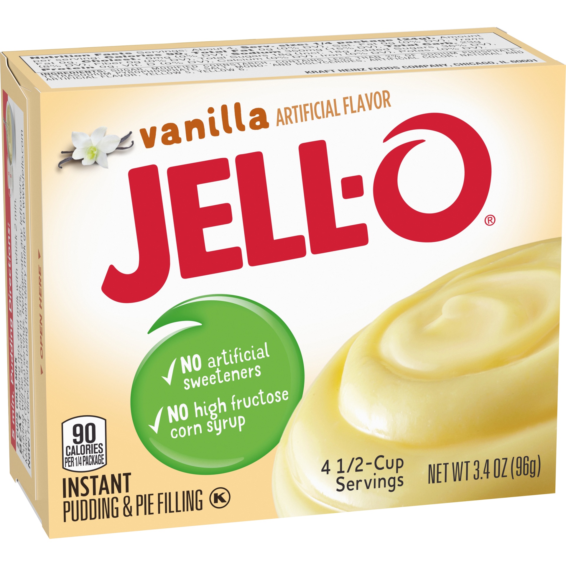 slide 3 of 7, Jell-O Vanilla Instant Pudding & Pie Filling Mix, 3.4 oz