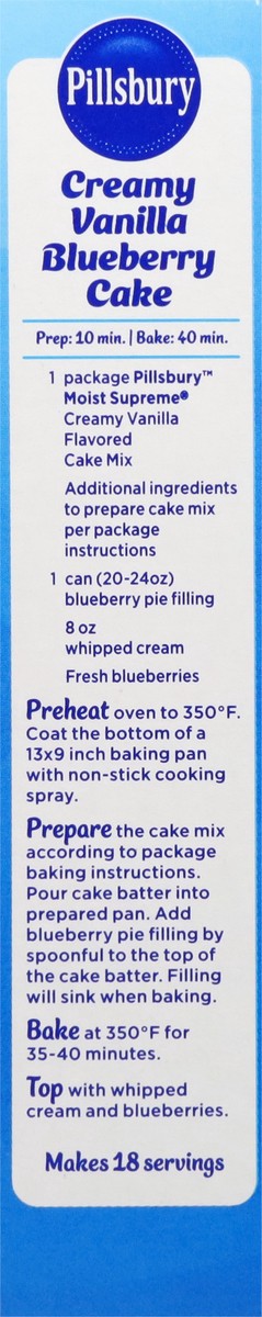 slide 7 of 13, Pillsbury Moist Supreme Creamy Vanilla Cake Mix 15.25 oz, 15.25 oz