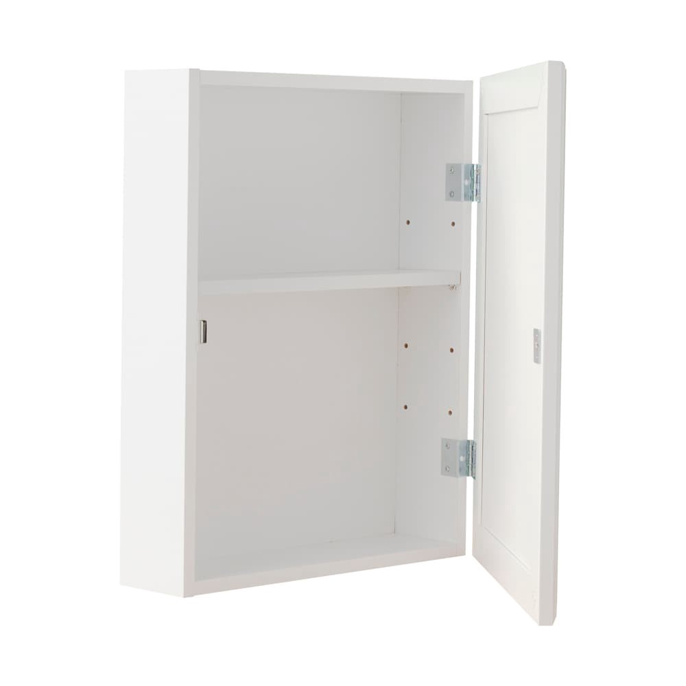 slide 3 of 6, Project Source 15.25-in x 19.25-in Surface Mount True White Mirrored Rectangle Medicine Cabinet, 1 ct
