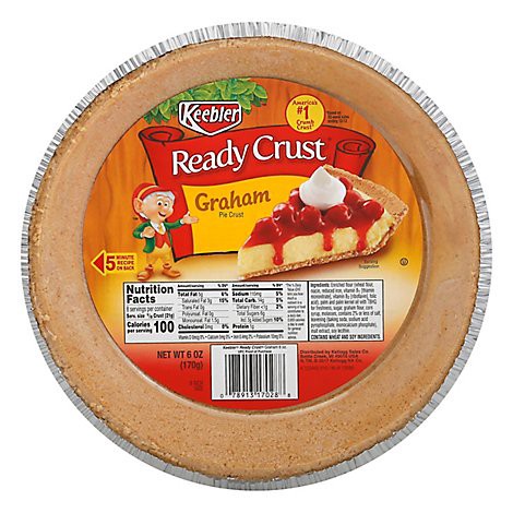 slide 1 of 1, Keebler Ready Crust Pie Crusts Graham 9 Inch Size - 6 Oz, 6 oz