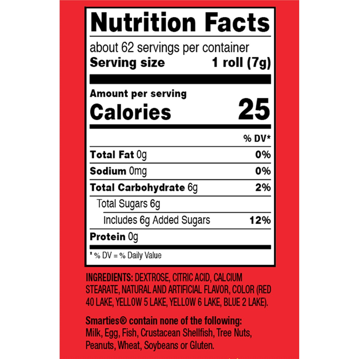 slide 2 of 2, Smarties Candy Rolls, 16 oz