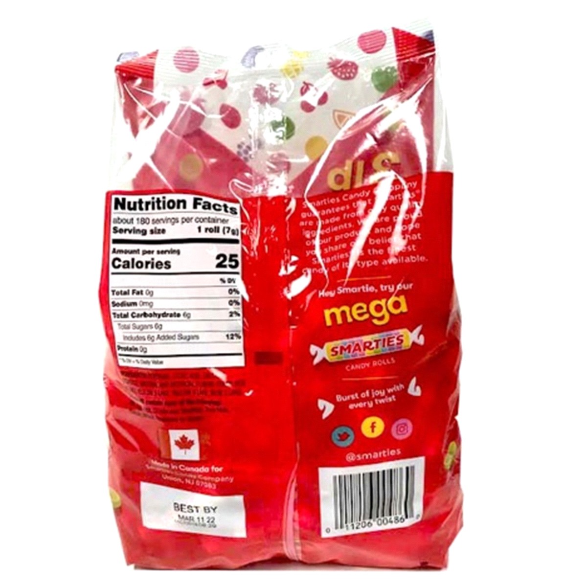 slide 2 of 2, Smarties Value Bag, 3 lb