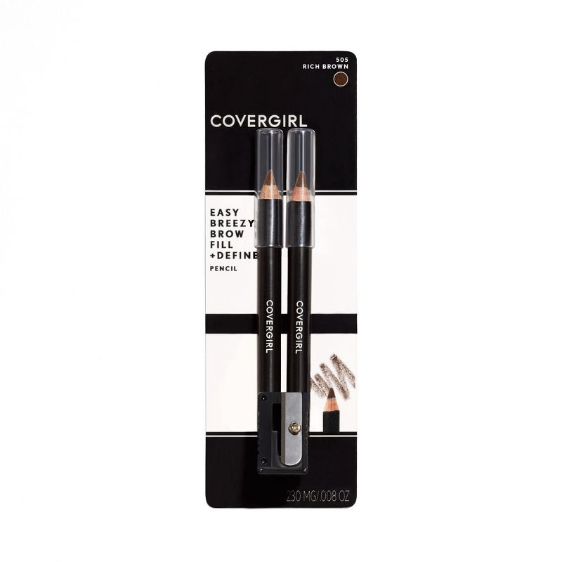 slide 2 of 7, COVERGIRL Waterproof Brow & Eye Makers 505 Midnight Brown - 0.008oz, 0.008 oz