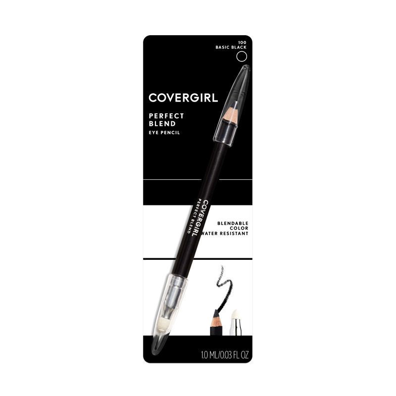 slide 2 of 5, COVERGIRL Perfect Blend Eyeliner 100 Basic Black .03oz, .03 oz