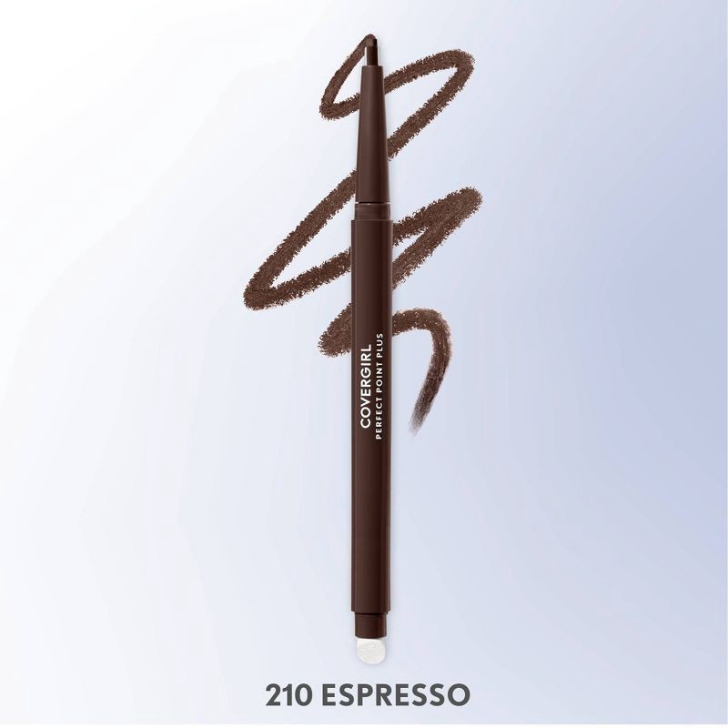 slide 2 of 8, COVERGIRL Perfect Point Plus Eyeliner Pencil - Espresso - 0.008oz, 0.008 oz