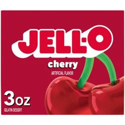 Jell-O Cherry Artificially Flavored Gelatin Dessert Mix - 3 Oz
