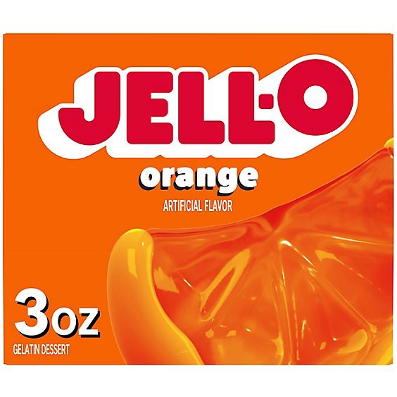 slide 1 of 8, Jell-O Orange Gelatin Dessert Mix Box - 3 Oz, 3 oz