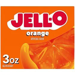 Jell-O Orange Artificially Flavored Gelatin Dessert Mix - 3 Oz