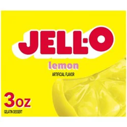 Jell-O Lemon Artificially Flavored Gelatin Dessert Mix - 3 Oz