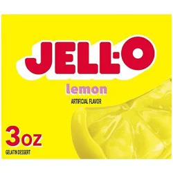 Jell-O Lemon Artificially Flavored Gelatin Dessert Mix - 3 Oz