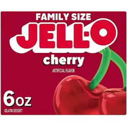 Jell-O Cherry Gelatin Dessert Mix Box - 6 Oz