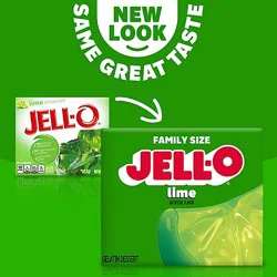 Jell-O Lime Artificially Flavored Gelatin Dessert Mix Family Size - 6 Oz