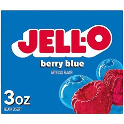 Jell-O Berry Blue Artificially Flavored Gelatin Dessert Mix - 3 Oz