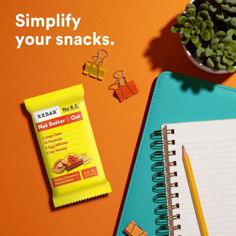 slide 6 of 11, RXBAR Honey Cinnamon Peanut Butter 19.4oz, 10 ct