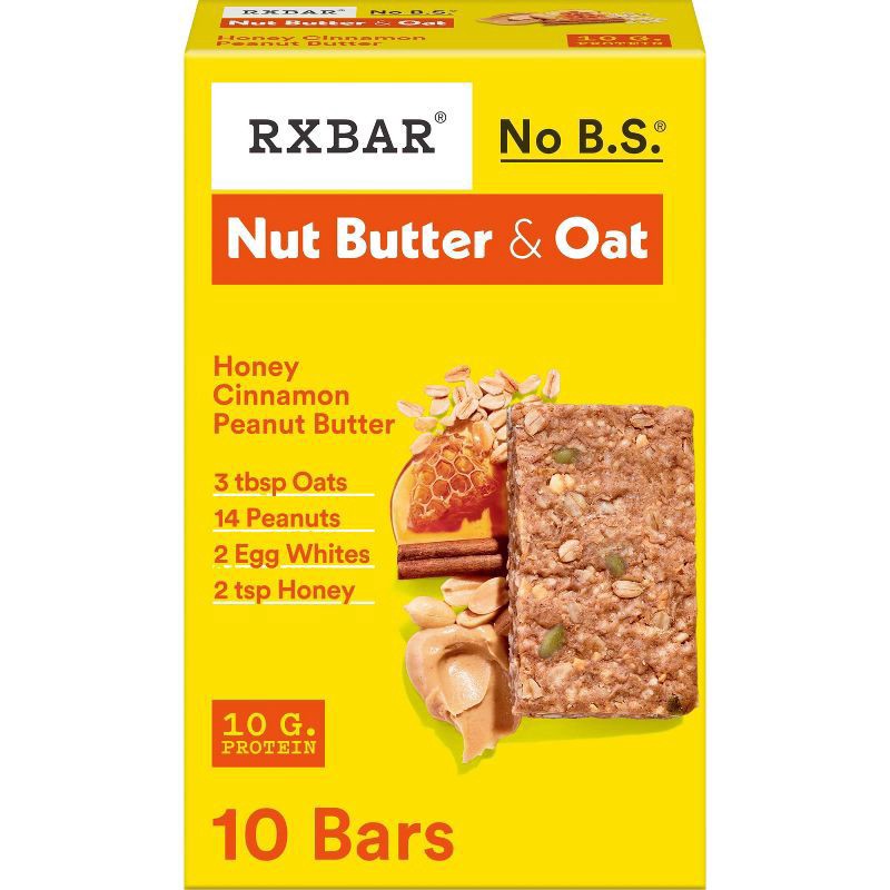 slide 1 of 11, RXBAR Honey Cinnamon Peanut Butter 19.4oz, 10 ct