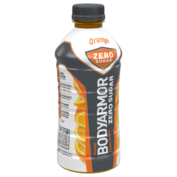 slide 1 of 1, BODYARMOR Zero Sugar Orange Bottle- 28 fl oz, 28 fl oz