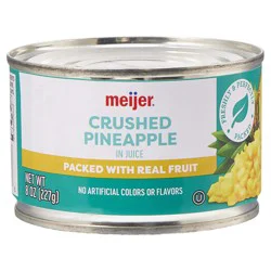 Meijer Pineapple Crushed In Juice 8 Oz