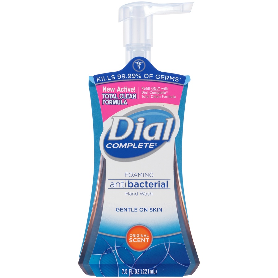 slide 1 of 7, Dial Complete Original Scent Foaming Antibacterial Hand Wash, 7.5 fl oz