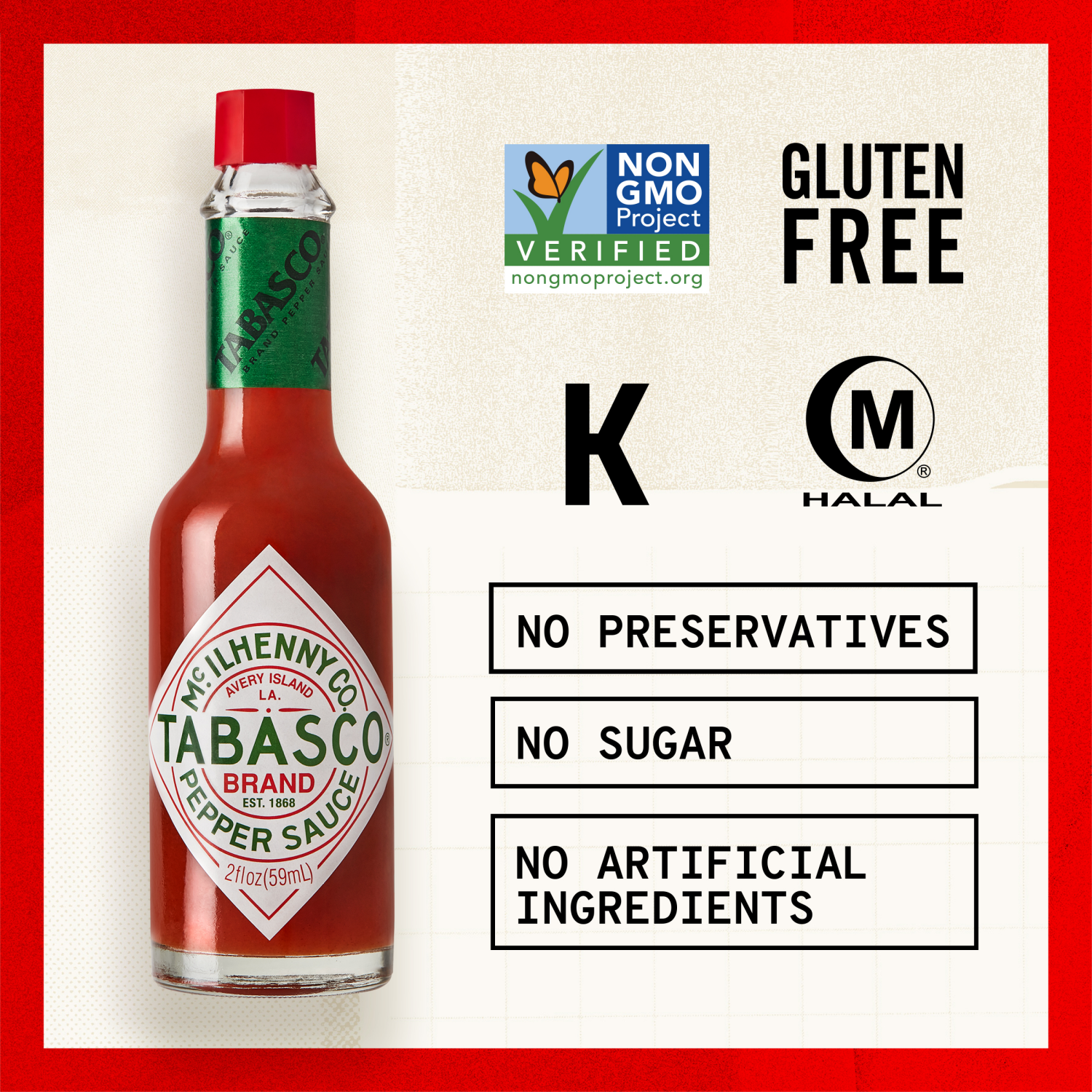 slide 5 of 5, Tabasco Pepper Sauce, 2 fl oz
