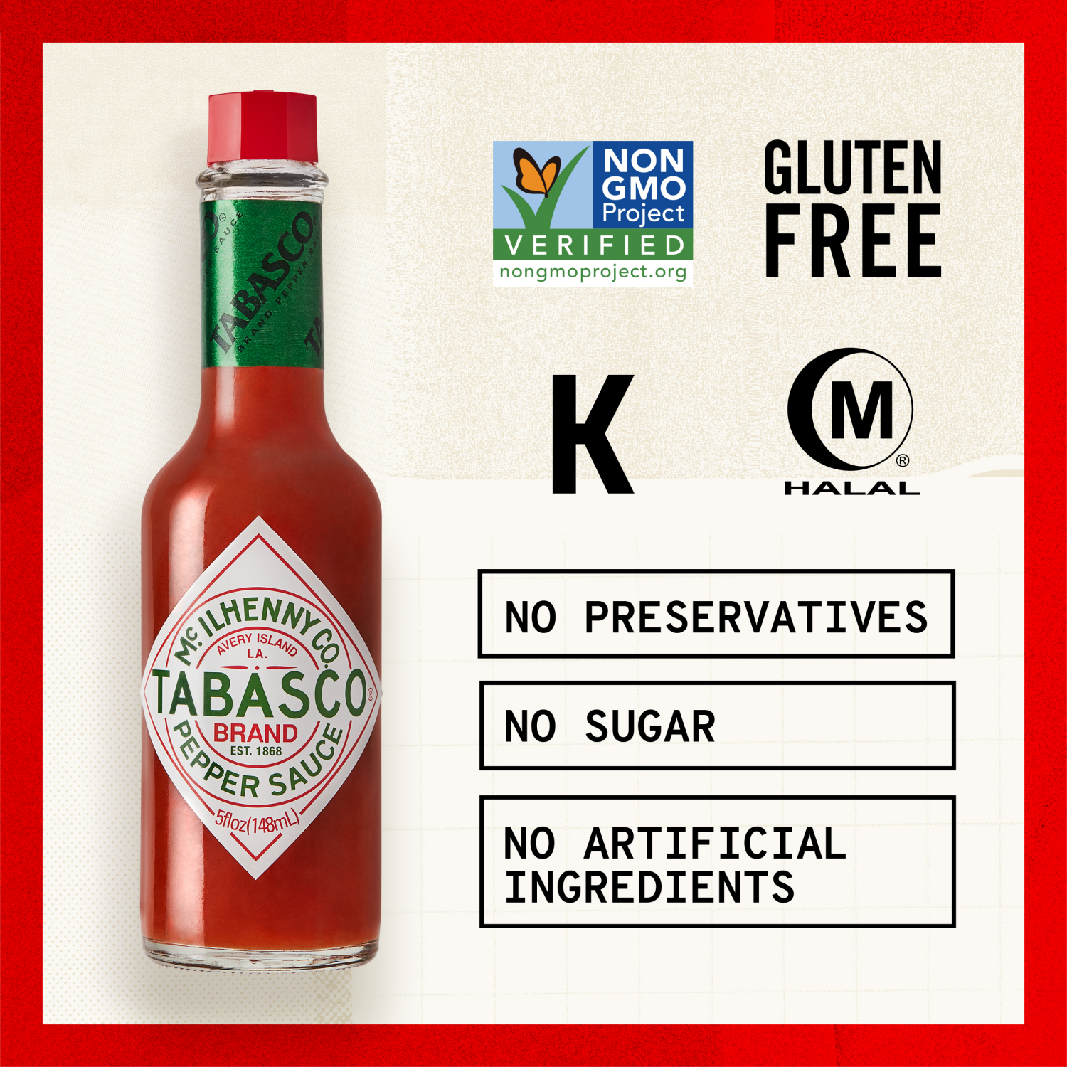 slide 5 of 5, Tabasco TABASCO Original Red Pepper Sauce, 5 oz, 5 oz