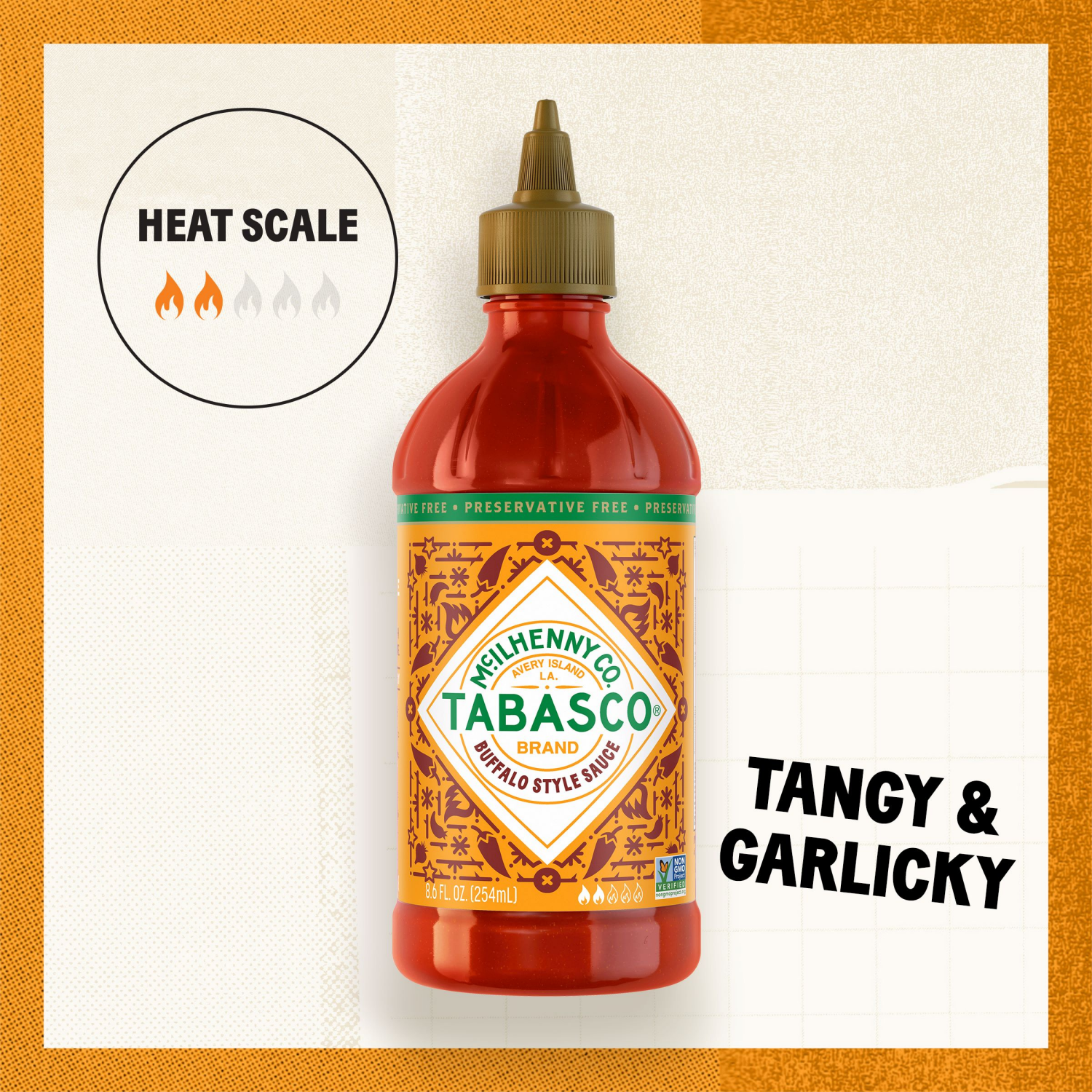 slide 4 of 5, Tabasco Buffalo Style Sauce 8.6 fl oz, 8.6 fl oz